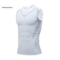 Spm Sợi Đàn Hồi Cao Định Hình Áo Vest Tăng Độ Tự Tin Định Hình Áo Vest Nam Đàn Hồi Cao Thoáng Khí Định Hình Cơ Xe Tăng Cổ Tròn Không Tay Thể Thao Cho Thể Hình