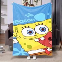 Spongebob Squarepants khăn mặt chăn em bé chăn khăn choàng chăn văn phòng chăn đa chức năng chăn dễ thương