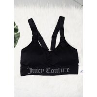 Sport bra 2 dây lớn Juicy dệt logo