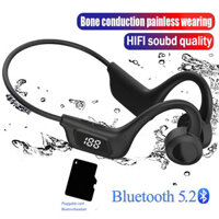 Sports Headphones Bone Conduction Earphones Wireless Bluetooth 5.2 Waterproof Noise Reduction Headsets Mic MP3 Support S