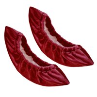 Sports Ice Skating  Roller Skate Boot Covers Guards Blade Protector Replacement - Ultra Soft, Super Absorbent, Durable &amp; Long Lasting - Wine Red M