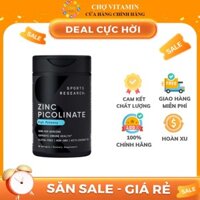 Sports Research Zinc Picolinate 50mg Với Dầu Dừa Hữu Cơ - Bổ Sung Kẽm Hấp Thu Cao, Hỗ Trợ Miễn Dịch, Sức Khỏe Toàn Diện
