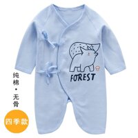 Spot┅☁ Baby clothes 0-3 months baby cotton garment of butterfly spring summer ha monk served at the beginning of baby romper suit