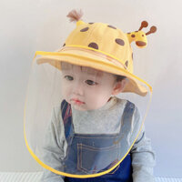 Spot# Baby Protection Facial Mask Baby Hat Spring and Autumn Summer Boys' Sun Hat Girls' Children Anti-Droplet Bucket Hat 12cc