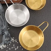 [Spot] Bát rượu gạo Vàng Hàn Quốc Bát Inox 304 có tay cầm Bát ăn vặt Cửa hàng đồ ăn Hàn Quốc Bát gia vị