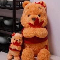 [Spot Express] [Bộ sưu tập của 555 người] Tokyo Maple Leaf Pooh dễ thương Winnie The Pooh đồ chơi sang trọng Búp Bê Búp bê gấu búp bê búp bê quà sinh nhật