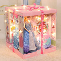 [Spot Express] [Shop Hot sale] Barbie chơi nhà đồ chơi trẻ em hộp quà công chúa Aisha Bộ đồ tuyết trắng quà sinh nhật bé gái