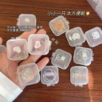 Spot Goods#Transparent Plastic Small Square Box Earplug Box Noise-ProofPPPen Tip Small Square Box Mini Box Wiith Cover Small Plastic Box Storage5.17mz