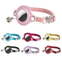 Spot GPS Pet Tracker Chống Mất Da PU Bền Thiết Kế Cá Nhân Cat Collar Với Air Tag
