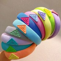 Spot Home Đảo Ngược Tam Giác Màu Kẹo Xốp Băng Đô Quấn Tóc Xuân Hè Phong Cách Mới Đa Năng Ngọt Ngào Internet Người Nổi Tiếng F