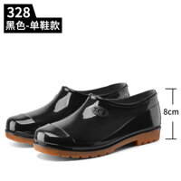 Spot Labor insurance man in the high water shoes wear thick soles canister boots and waterproof non-slip low tube rain water shoe man wading boots