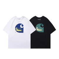 Spot Night Moon Tropical Island Họa Tiết In Hình Nam Nữ Áo Thun Nữ Tay Ngắn 100% Cotton Cao Cấp 0110