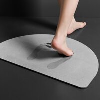 Spot second hair# semicircle diatom ooze absorbent mat non-slip mat diatom ooze mat bathroom door mat bathroom quick-drying mat 8cc