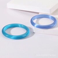 [Spot] Vòng tay cao cấp đa màu Trắng Opal nhiều màu, phụ kiện thời trang, hiệu ứng mắt mèo nữ, Vòng tay công chúa bạn gái rõ ràng