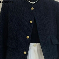 Spraying màu đen áo khoác nữ áo khoác jean Durable New Style Thời trang Korean phong cách nhẹ nhàng Thuyr.Store