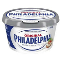 Spreadable Phô Mai Kem Philadelphia Original 250g / Spreadable Phô Mai Kem Philadelphia Light 250g