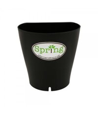 SPRING Chậu nhựa trồng cây treo tường Thái Lan W13xH13xD11.7cm màu đen