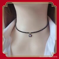 {Spring Hàng Mới Về} Dây Chuyền Mặt Hình Ngôi Sao Vỏ Sò Đen Thiết Kế Niche ins Cho Nữ
