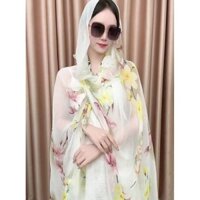 Spring Summer New Fashion Versatile Long Silk Scarf for Women Travel Photography Beach Sun Protection Shawl Scarf Scarves QX5H