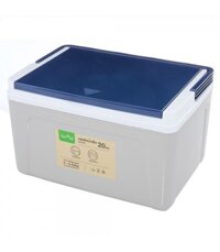 SPRING Thùng đựng đá giữ nhiệt bằng nhựa 20L của Thái Lan W32XD45XH28cm  màu xanh dương/xám