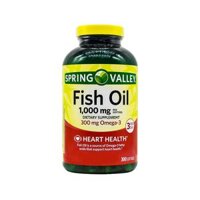 SPRING VALLEY FISH OIL 1000MG (300MG FISH OIL) 300 VIÊN