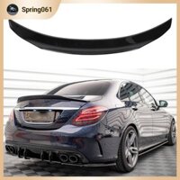 Spring061 Trunk spoiler màu đen sáng màu đen được đánh bóng nắp giảm gió cho C-Class W205 C63 C160