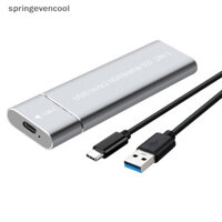 Springevencool M2 SSD Vỏ NVMe USB3.1 Hộp đựng ổ cứng lưu trữ ngoài 10Gbps PCIe SSD Hộp cho NGFF SATA SSD Đĩa cứng cho PC Laptop Springevencool
