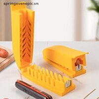 Springevenepic Hot Dog Dụng cụ cắt xúc xích Dụng cụ nhà bếp Dụng cụ nướng Dụng cụ cắt thịt chó nóng Máy thái thịt Ham, dành cho sân sau Cắm trại nướng mới