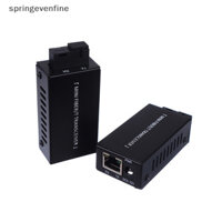 Springevenfine 1 Cặp Mini Gigabit Fiber Media Converter 1000Mbps Bộ Thu Phát Sợi SC Sang RJ45 Ethernet Switch 20Km Springevenfine