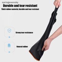 Springevensky 35 / 45 / 55cm Găng Tay Đen Găng Tay Cao Su Chịu Axit Kiềm Hóa Chất Làm Việc An Toàn Cho Công Nghiệp Lao Động Găng Tay Bảo Vệ Springevensky