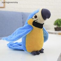 Springevensky Nói Macaw Vẹt Lặp Lại Những Điều Bạn Nói Thú Nhồi Bông Đồ Chơi Sang Trọng Ghi Âm Điện Tử Hoạt Hình Chim Nói Vẹt Thú Cưng Sang Trọng Đồ Chơi Springevensky