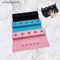Springevenstar Sơn Móng Tay Giá Đỡ Chống Trơn Trượt Silicone Sơn Móng Tay Chai Đế Móng Tay Salon Hhand Rest Pad Cho Gia Đình DIY Dụng Cụ Làm Móng Tay Springevenstar