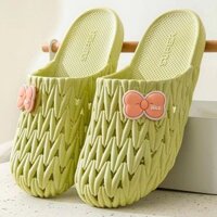 SPT009 - Dép sục nhựa Hàn Quốc, dép Croc phối nơ - thoáng khí, chống trơn trượt - Xanh rêu                          - 37882357                                                       Yêu thích