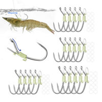 Spvpz Live Tôm Móc Tôm Bộ Móc 10 / 20 / 30 Chiếc Sống Tôm Cố Định Móc Kim Loại Cao Cấp Móc Cá Thép Gai Cho Cá Mèo Câu Cá Nước Ngọt Và Phụ Kiện Câu Cá Cho Đông Nam