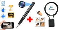 SPY SET - Camera WiFi bút phát trực tiếp P2P với FULL HD + Tai nghe gián điệp