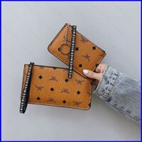 Sq3 2021 Mới Ngắn Nhỏ Gọn Ví Nữ retro In Hình Siêu Mỏng Dây Kéo Thẻ Baggy Ví Đựng Tiền Xu Nữ Thời Trang Ly Hợp