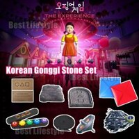 Squid Gmae 2 Gonggi Stone Set Bộ Đá Trò Chơi Truyền Thống Hàn Quốc Đá Nhiều Màu Sắc Sỏi Bắt Trò Chơi Tàu Con Quay Bộ Đồ Chơi shopidaevn