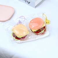 Squishy hình bánh hamburger, đồ chơi thư giãn xả stress