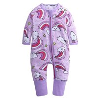 SR373 Sơ Sinh Bé Trai Bé Gái Cotton Rompers Dài Tay Fox In Áo Liền Quần Ngủ Cho Bé Bộ Trang Phục Áo Liền Quần Bé BEBE Quần Áo