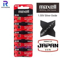Sr726 maxell Nhật Bản [1 cái] & [Gói 5 chiếc] Pin đồng hồ bạc 1.55V SR726SW / 397 / 726 pin