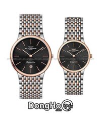 SRWATCH Cặp (SG8091.1301 - SL8091.1301) Kính Sapphire - Quartz (Pin)  Chính Hãng