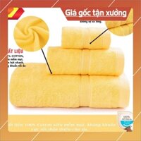 ss COMBO 3 KHĂN TẮM, KHĂN LAU ĐẦU KHĂN RỬA MẶT, HÀNG CAO CẤP 100% COTTON DÙNG TRONG GIA ĐÌNH KHÁCH SẠN QUÀ TẶNG