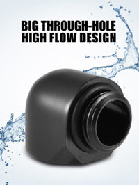 [SS originality] 2 cái 90 độ Bộ chuyển đổi phù hợp G1/4 chủ đề cho PC Hệ thống làm mát bằng nước (đ