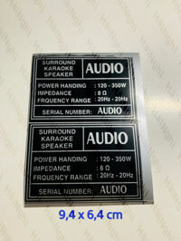 [SS originality] ặp 02 Tem Dán Mặt Sau Loa Thùng Các Mẫu , Arirang, BMB, California, Boston Audi