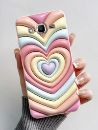 [SS originality]
 Back Cover for Samsung Galaxy J2 Prime J2 ACE Cute Cartoon Pink Heart Pattern Cam