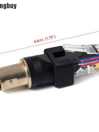 [SS originality]
 [Jettingbuy] 1 Đầu Nối Màu Đen Giắc Cái BNC Sang Đầu Cắm Đực RJ45 Bộ Chuyển Đổi R