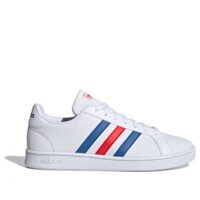 SS.01 EE7901 - GIÀY THỂ THAO ADIDAS GRANDCOURT BASE TRẮNG SỌC ĐỎ-XANH