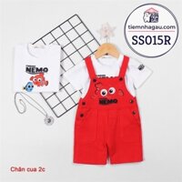 SS015 - Set yếm đùi cá Nemo đỏ 6M/3Y