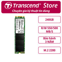 SSD gắn trong Transcend MTS820S 120GB / 240GB M.2 2280 SATA III 3D-NAND upto 550MB/s - Bảo hành 3 năm