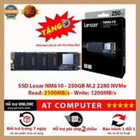 SSD NVME LEXAR 250GB NM610, ổ cứng laptop, pc hàng chính hãng Mai Hoàng Bảo hành 36 tháng - ATcomputer